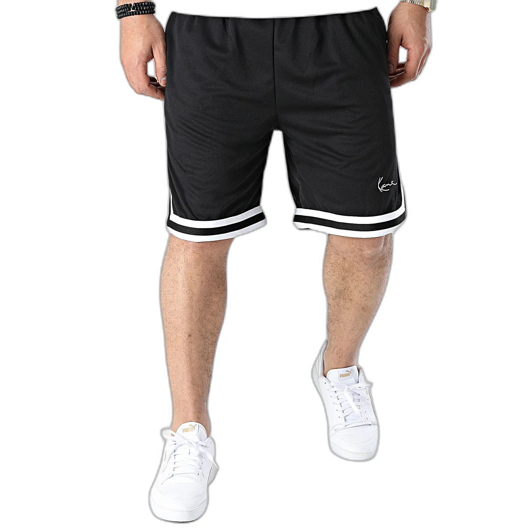 4064348862337 - Loose Fit Shorts mit Label-Stitching