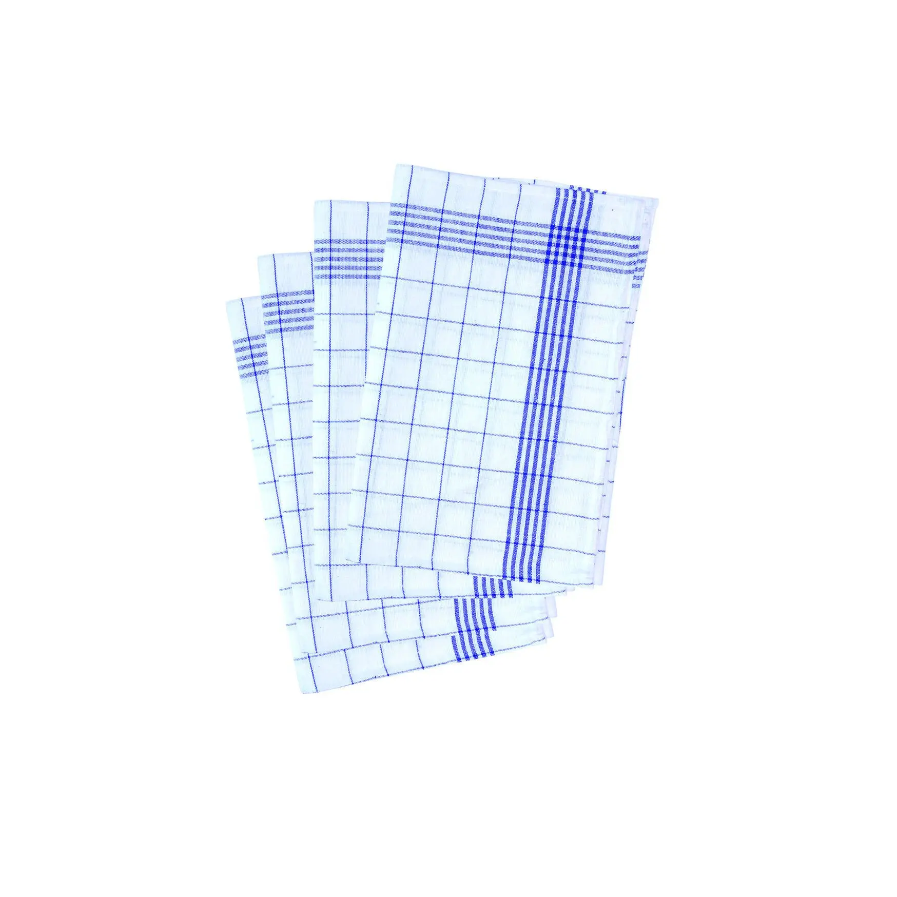 4040857997326 - Geschirrtuch halbleinen 50 x 70 cm Küchentücher ideal für Geschirr und Gläser 1 Packung = 10 Stück blau