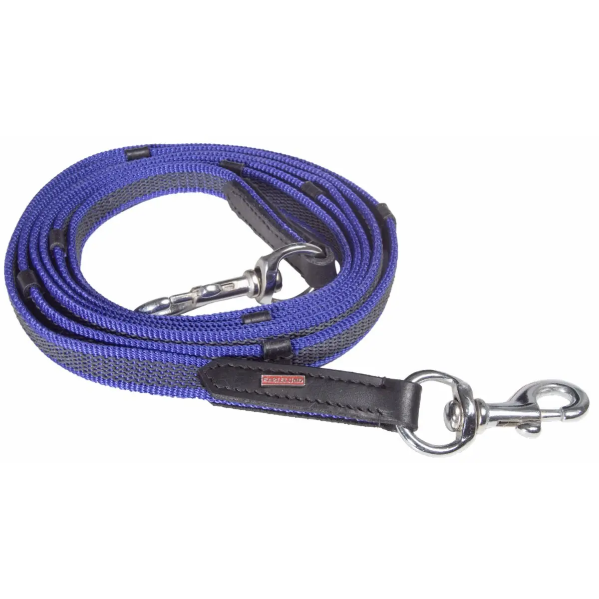 Karlslund Bleu Rubber Horse Reins With Stoppers