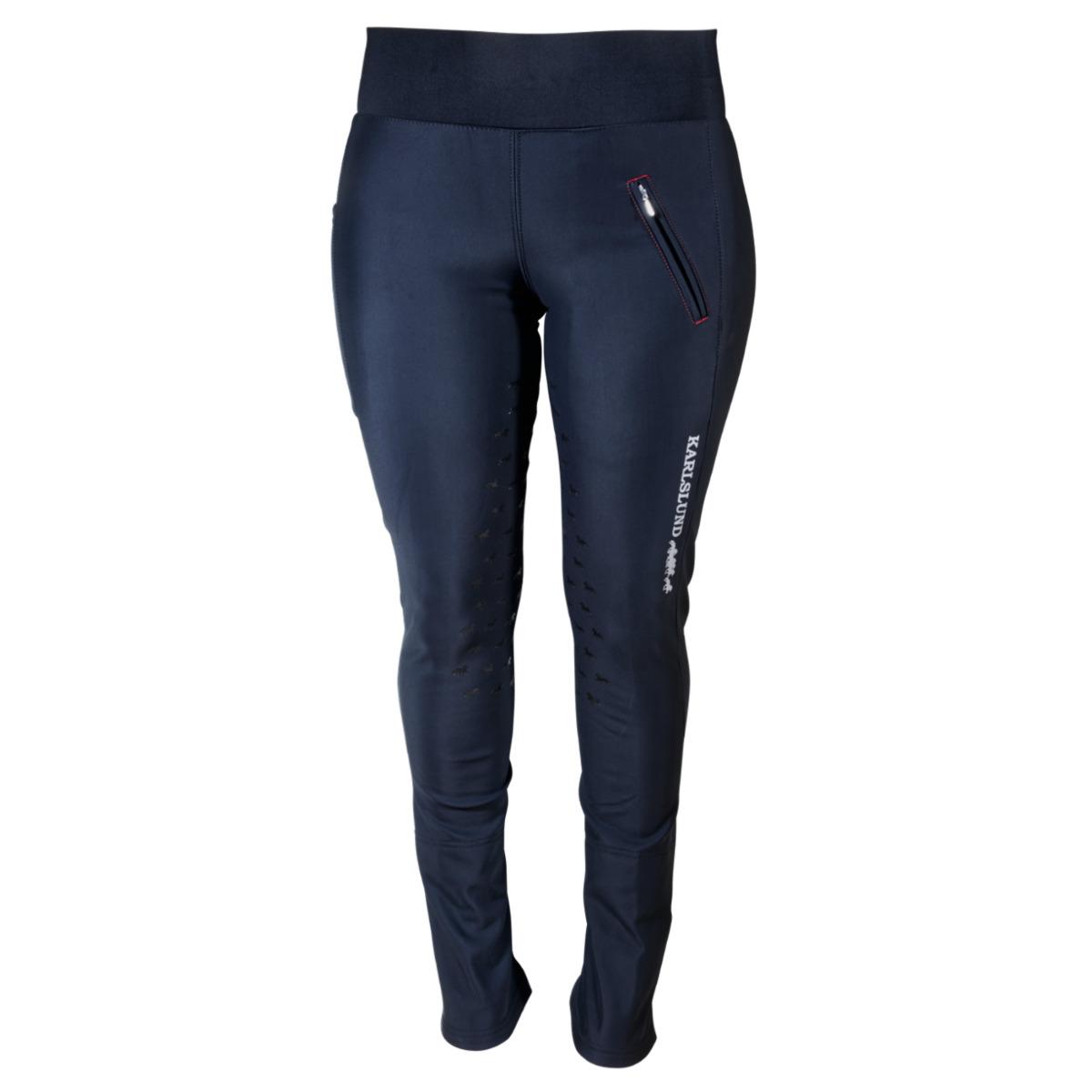 Legging da equitazione invernale con grip completo e tasca per telefono donna Karlslund Galdur Jodhpur