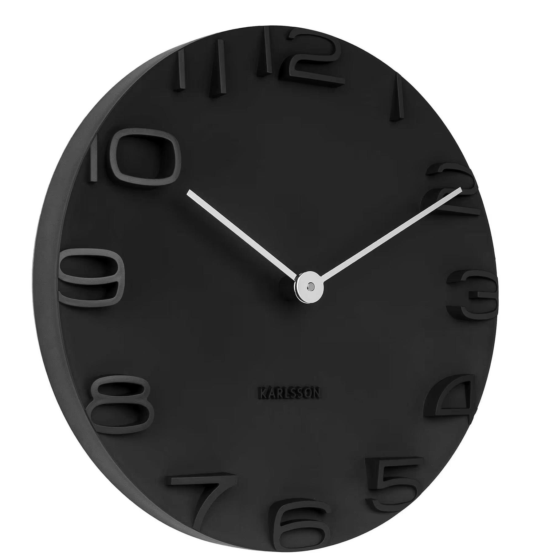 8714302426179 - Wanduhr  Schwarz  Kunststoff  42x42x5 cm  Dekoration Uhren Wanduhren