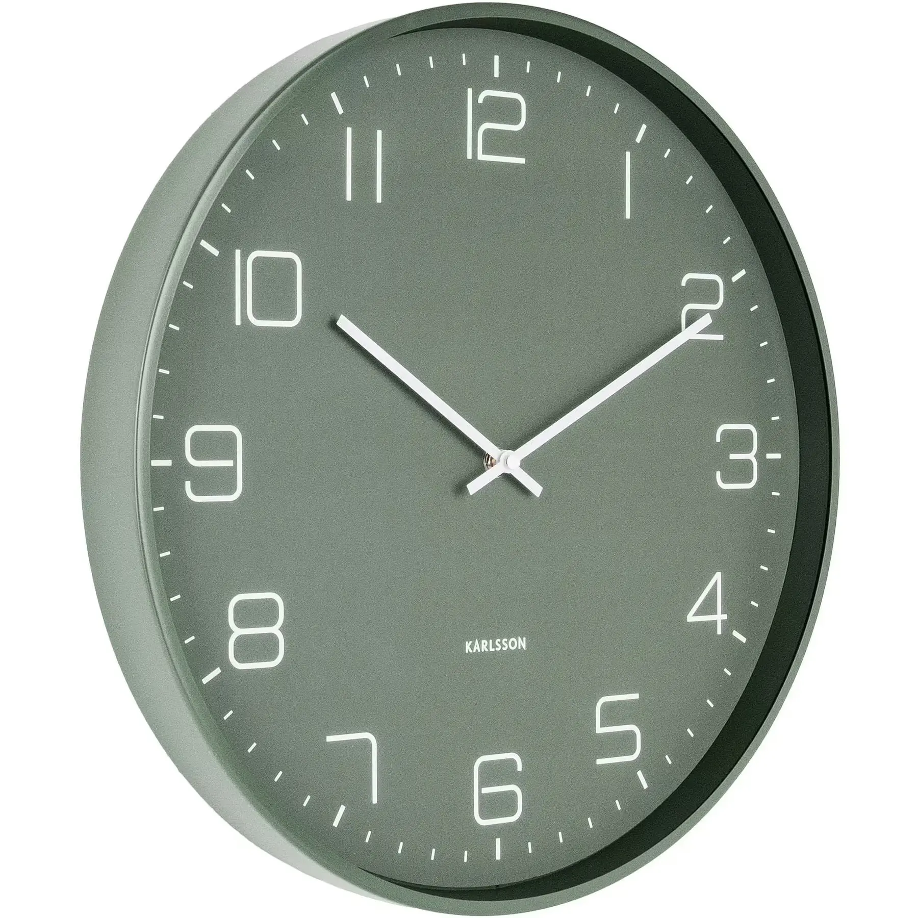 8714302655753 - Wanduhr Lofty  Grün  Metall  40x40x45 cm  Dekoration Uhren Wanduhren