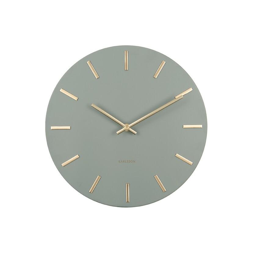 8714302696480 - Wanduhr Stahl mit goldenen Stäben Charm Small