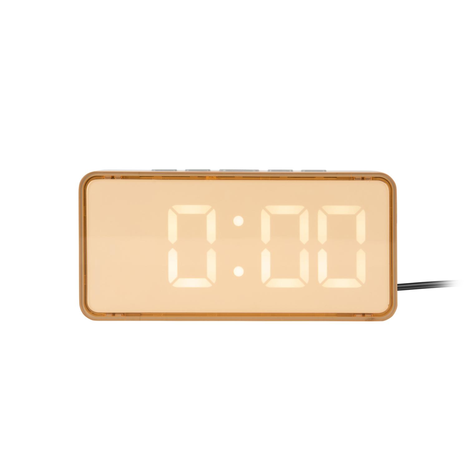 8714302767531 - Wecker Audaz  Hellgelb  Kunststoff  3x65x14 cm  Weckfunktion 3D-Zahlen Timerfunktion Hintergrundbeleuchtung  Dekoration Uhren