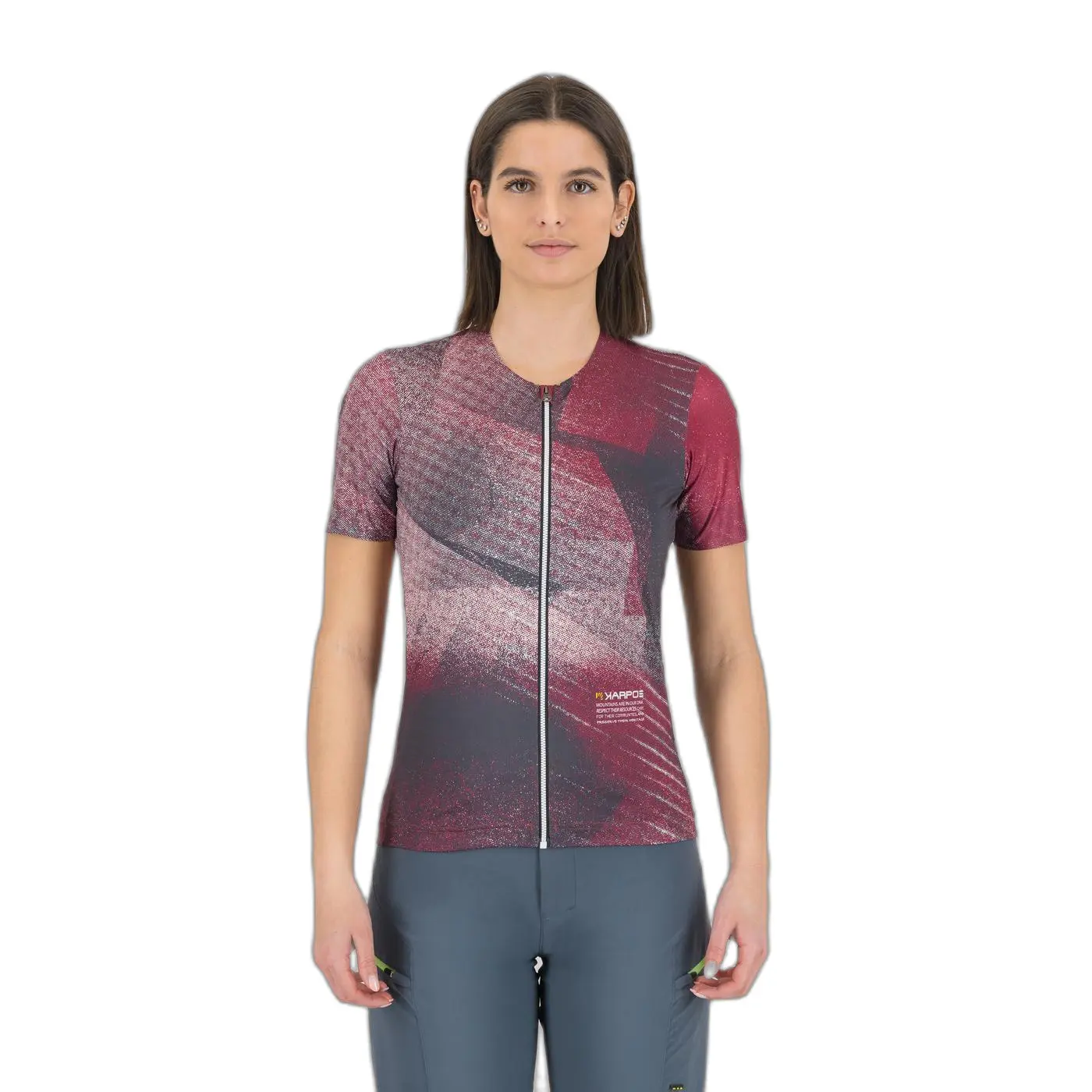 Image of Damen Fahrradtrikot mit durchgehendem Reißverschluss Karpos Sarca