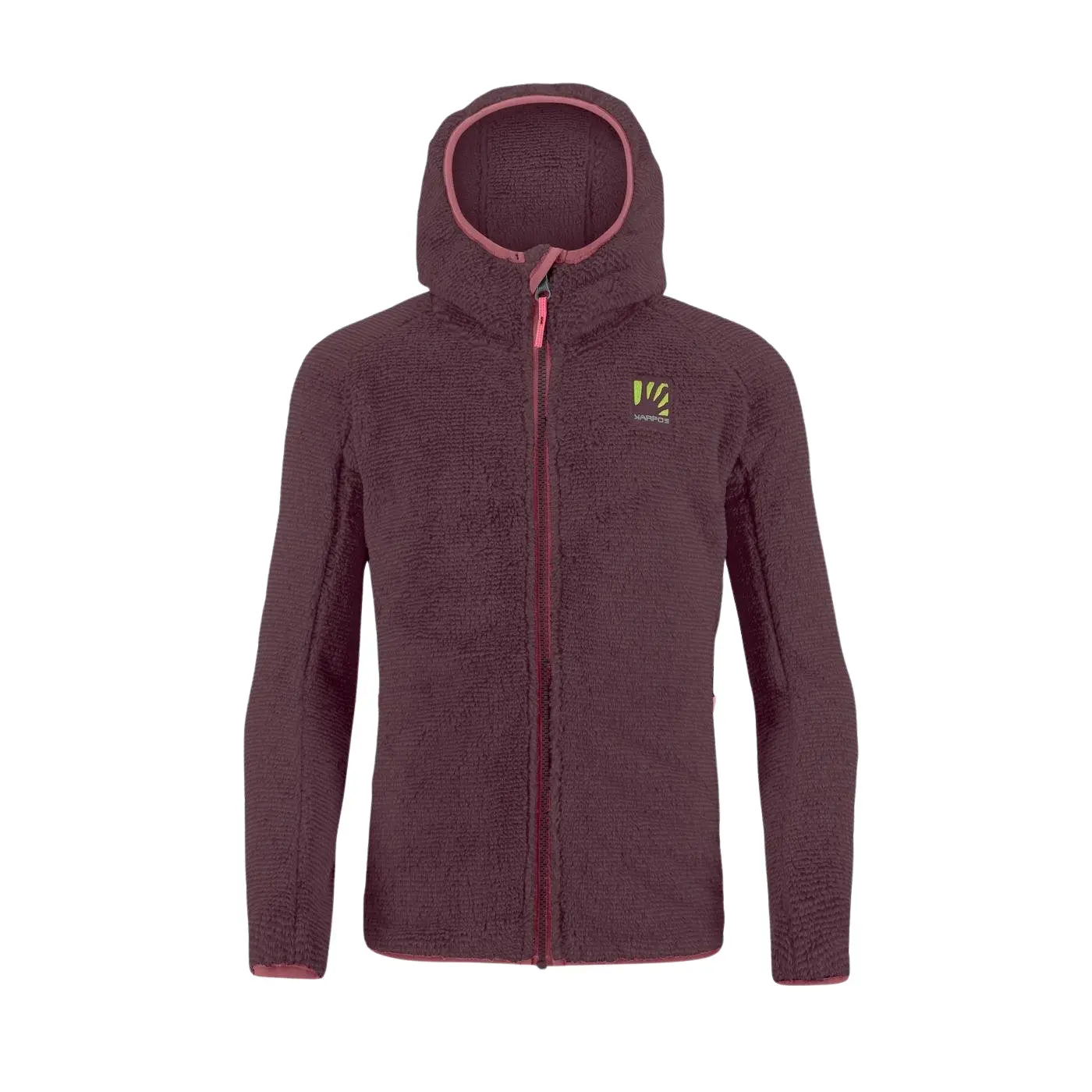 Karpos Unisex Kids Violet Children's Hooded Fleece Vertice
