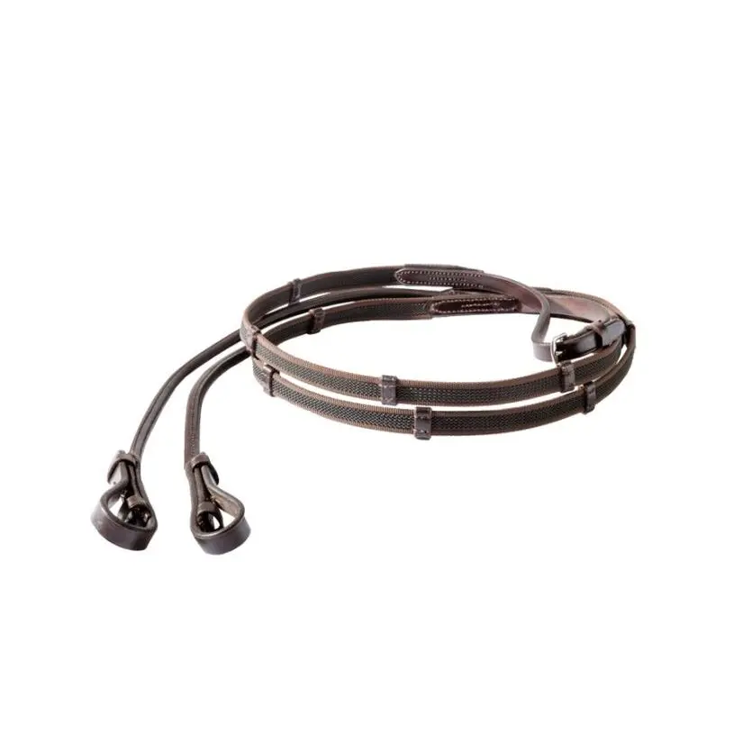 Comparer les prix de Rênes cousues rondes en caoutchouc Kavalkade