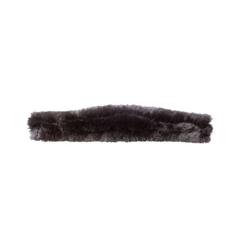 Fourreau de têtière pour cheval en cuir et mouton Kavalkade
