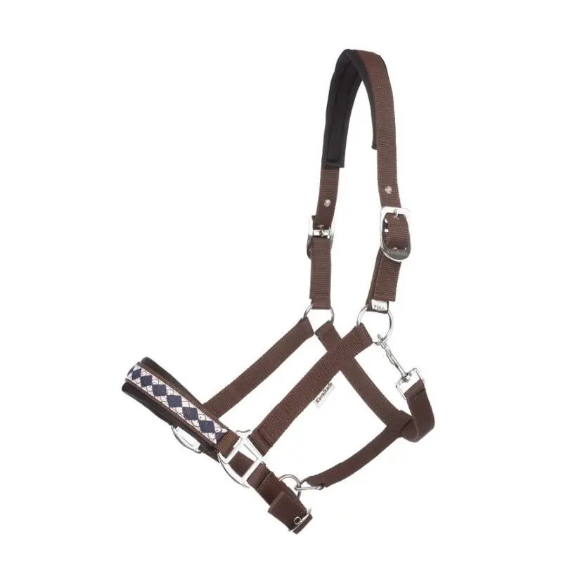 Kavalkade Marron Halter For Horse Perlon Classic