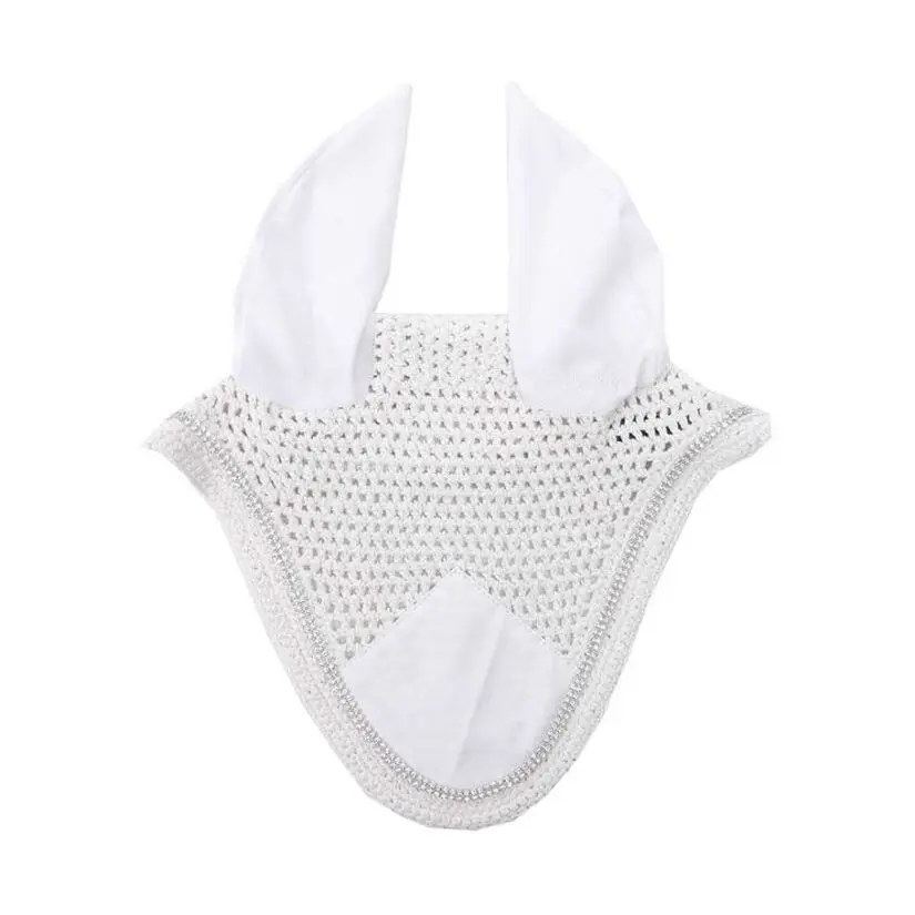 Kavalkade Blanc Anti-Fly Cap With Rhinestones