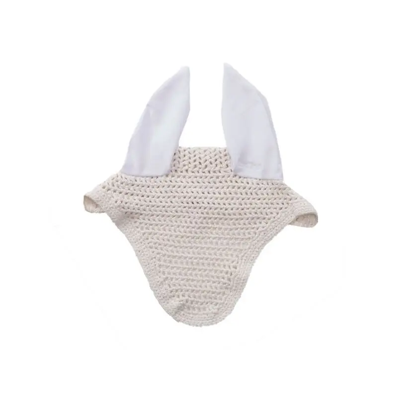 Kavalkade Blanc Anti-Fly Capwith Elastic Ear Protection Easy