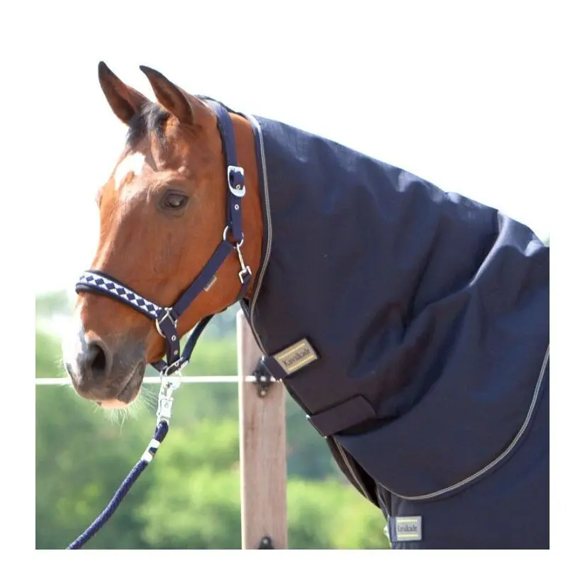 Kavalkade Bleu Horse Neck Cover For Outdoor Rug Montreal