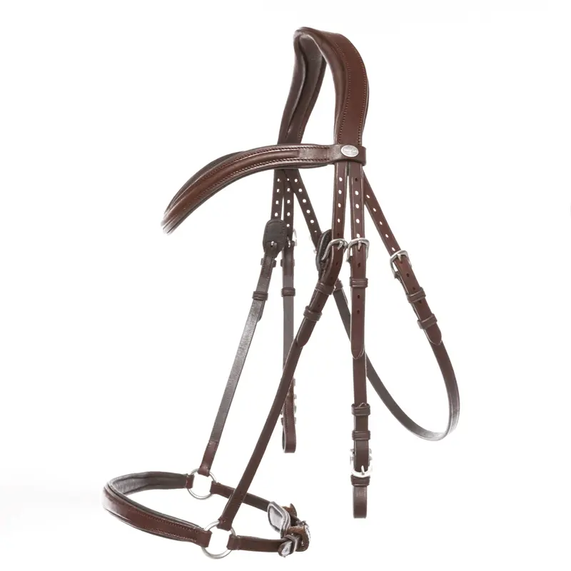 Kavalkade Marron Hanoverian Anatomic Riding Bridle Everado