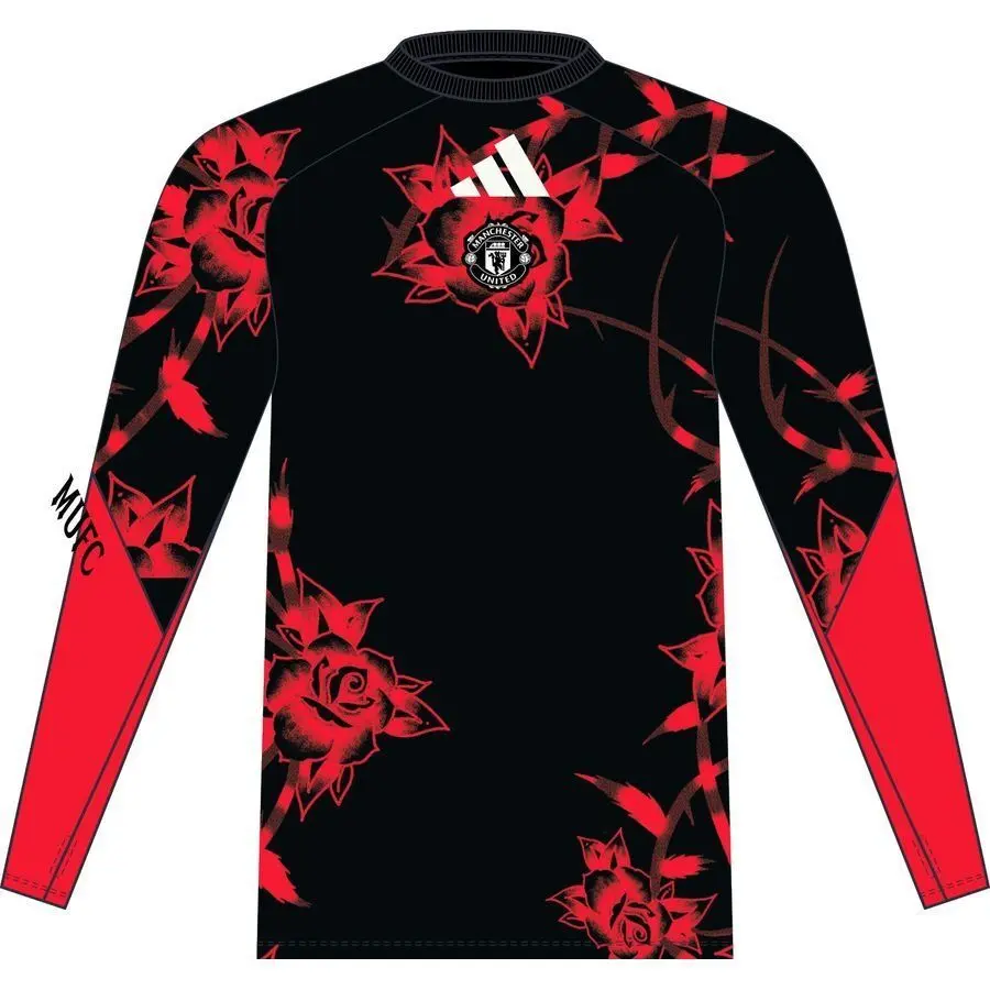Adidas Men's Rouge Manchester United Prematch Sweatshirt 2026/27