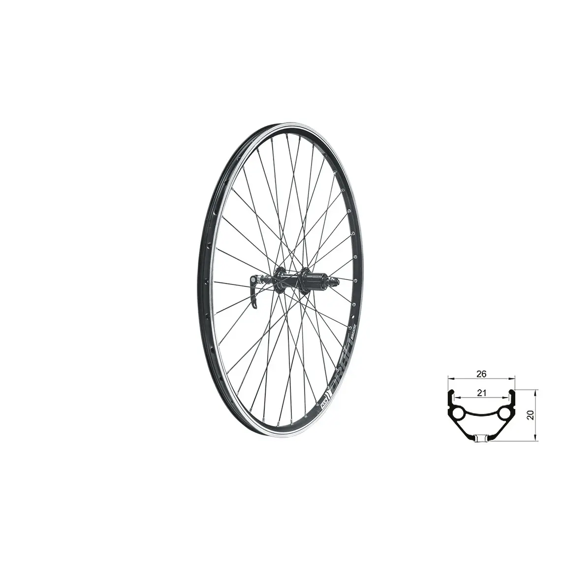 Kelly's Hinterrad Kellys Draft V-Brake R 28/29" Unisex