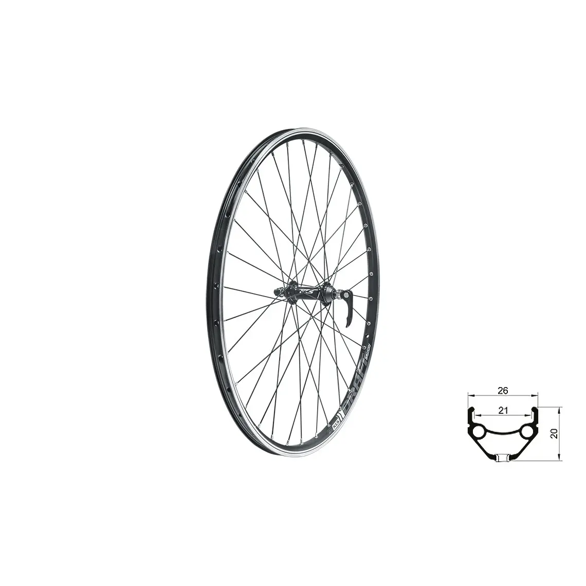 Kelly's Vorderrad Kellys Draft V-Brake F 28/29" Unisex