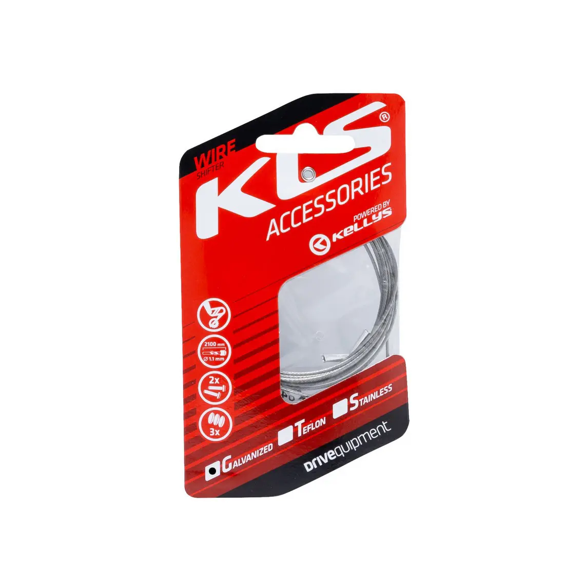 Velo Store - UK Kelly's Galvanized derailleur inner cable Kellys KLS | Extra 10% off with Subscription, Postage £16.79 to UK Fedex.