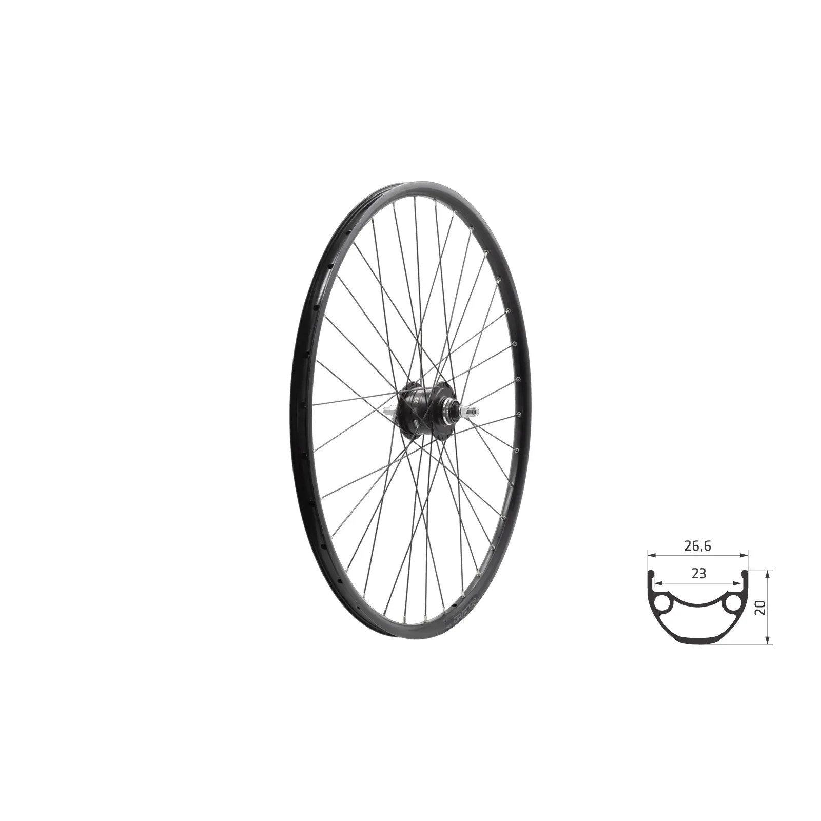 Velo Store - UK Kelly's Front wheel Kellys Draft DSC 23 Dynamo | Extra 10% off with Subscription, Postage £16.79 to UK Fedex.