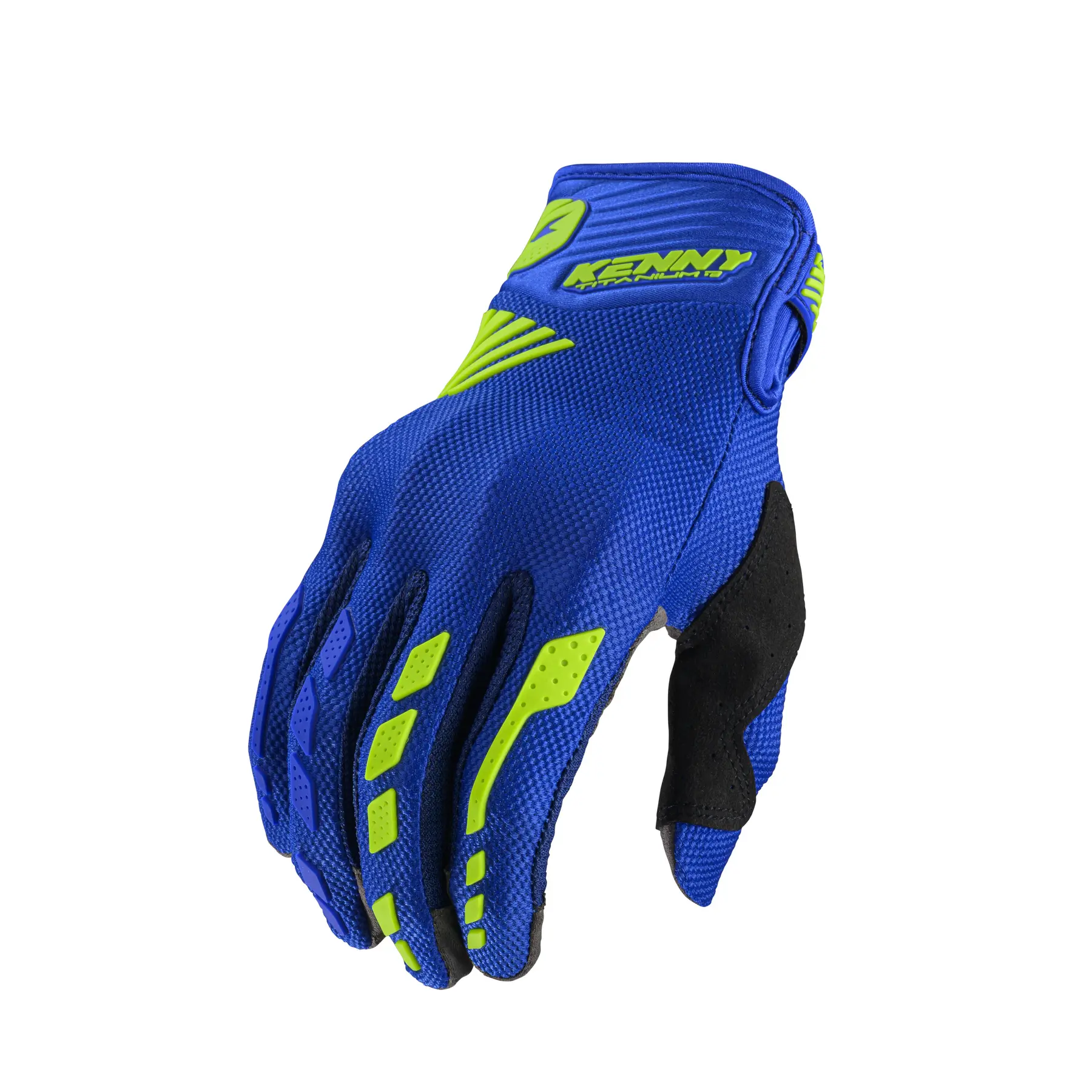 Gants cross Kenny Titanium D3O blue- 11