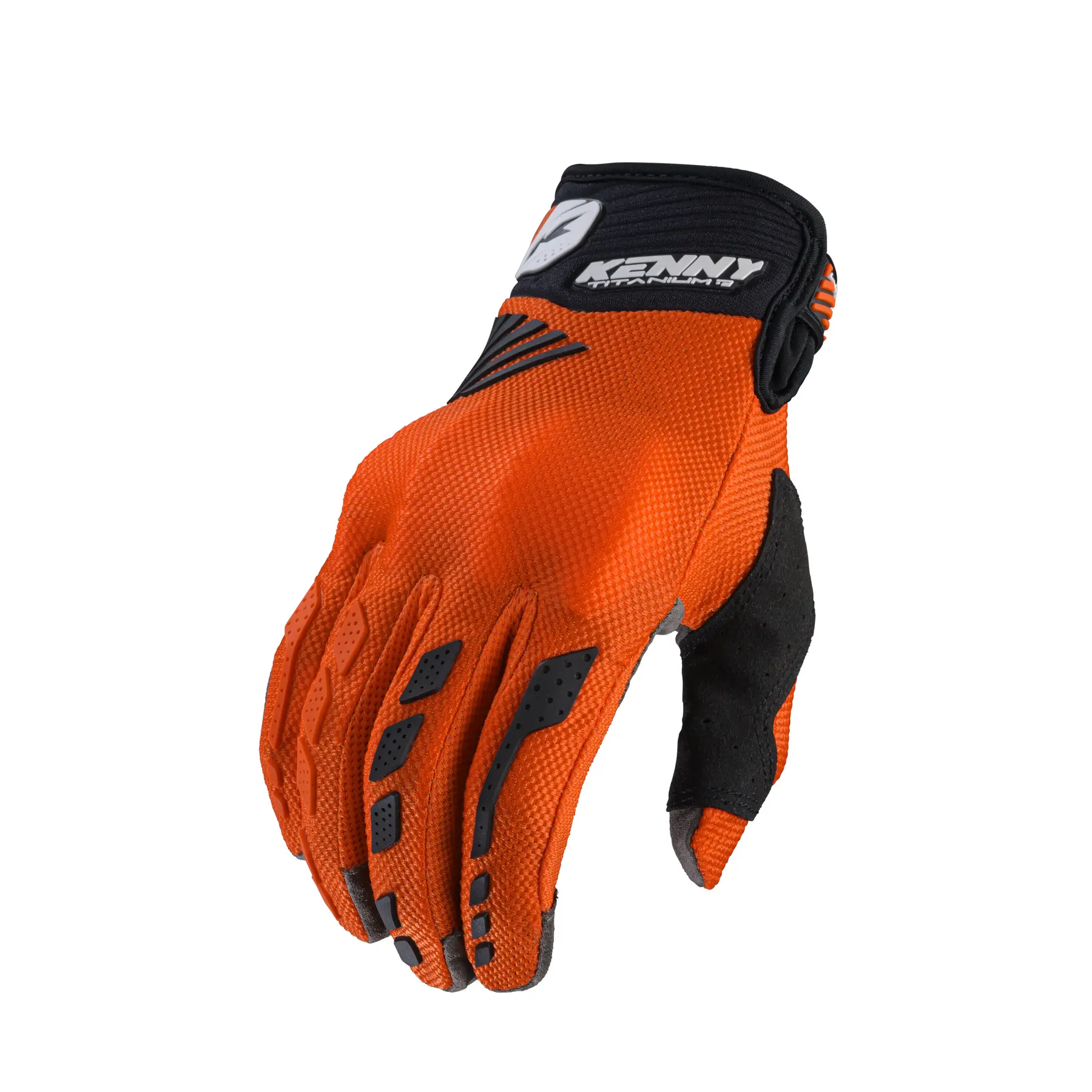 Gants cross Kenny Titanium D3O orange- 12
