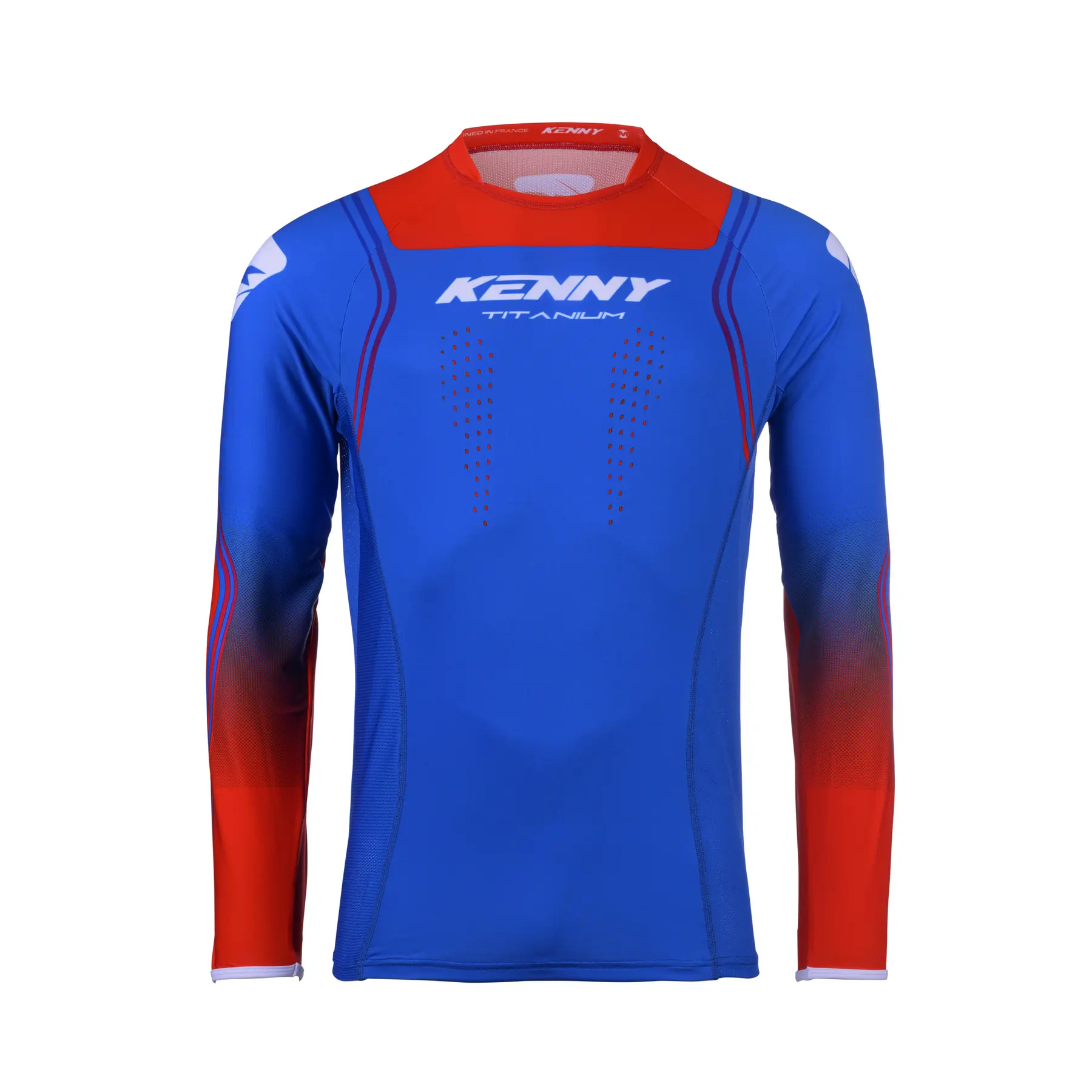 Langarm-Motorrad-Cross-Trikot Kenny Titanium