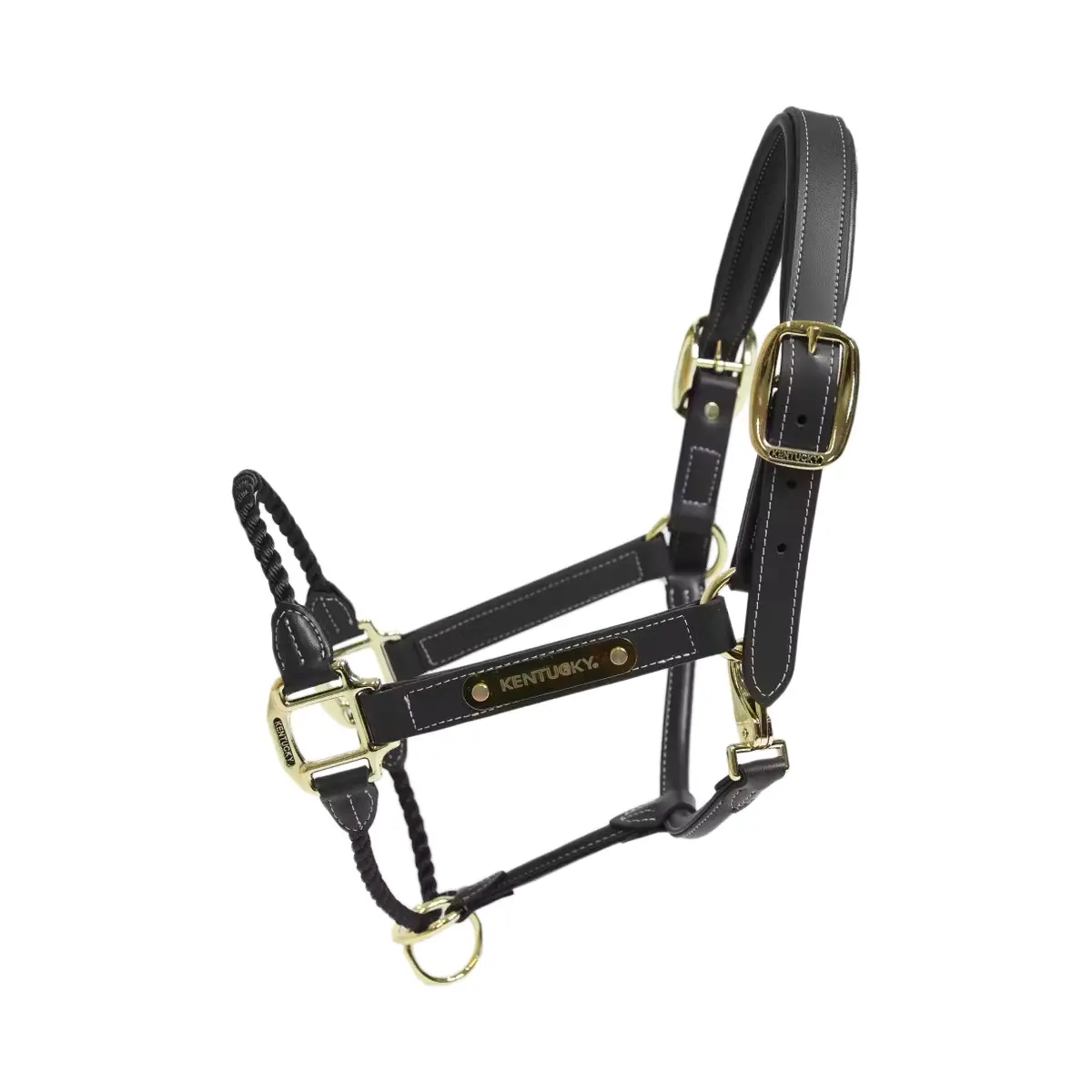 Kentucky Horsewear Noir Leather Halter For Horses