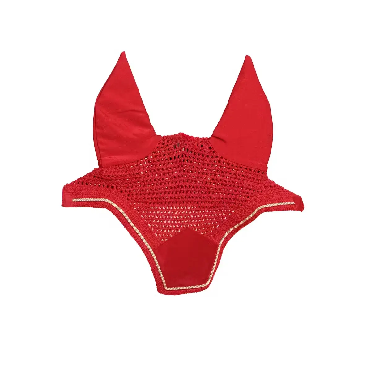 Kentucky Horsewear Rouge Noise-Reducing Short Fly Mask For Horses Wellington