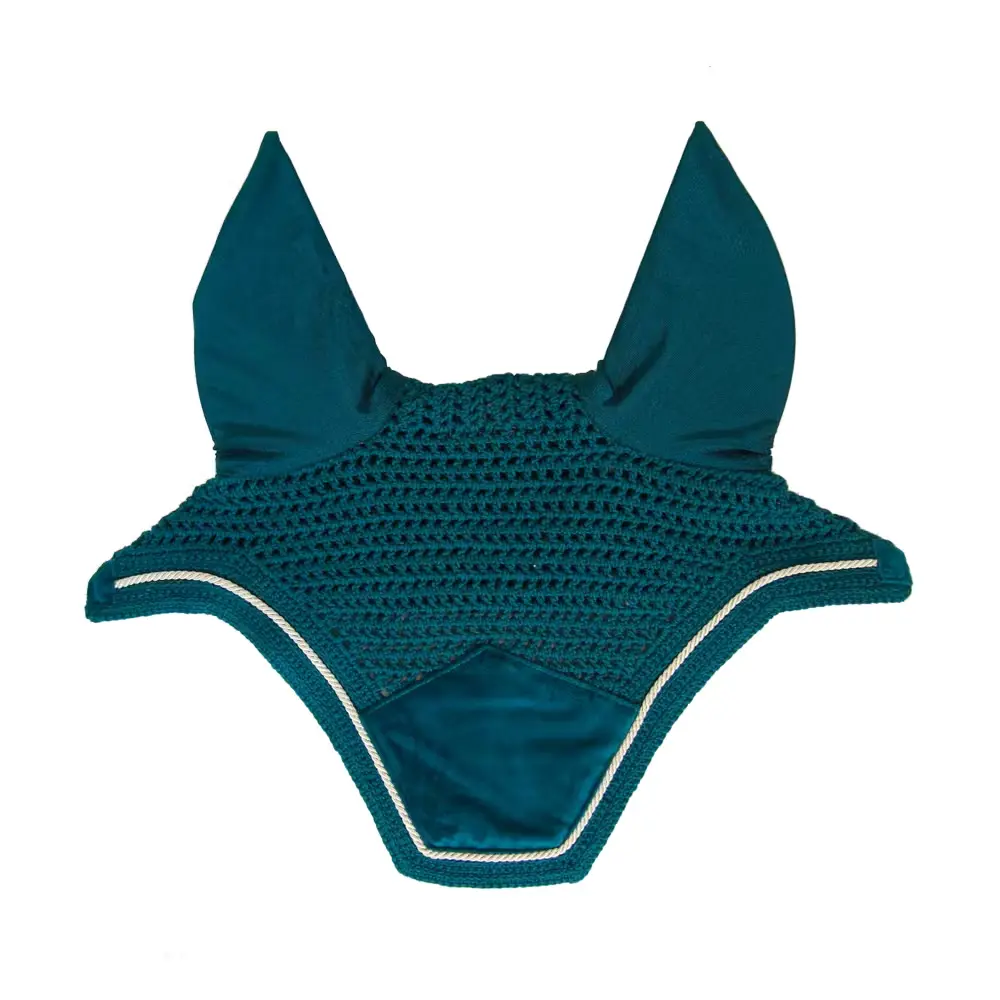 Kentucky Horsewear Vert Silent Velvet Fly Bonnet For Horses Wellington