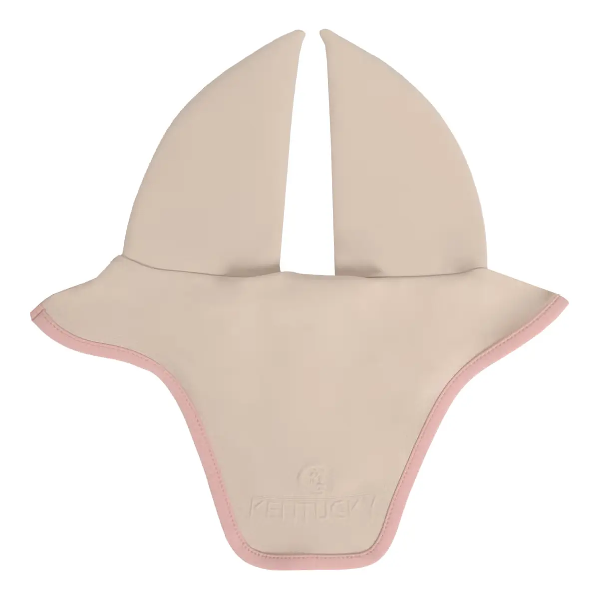 Kentucky Horsewear Beige Noise-Reducing Short Fly Mask For Horses Wellington Softshell