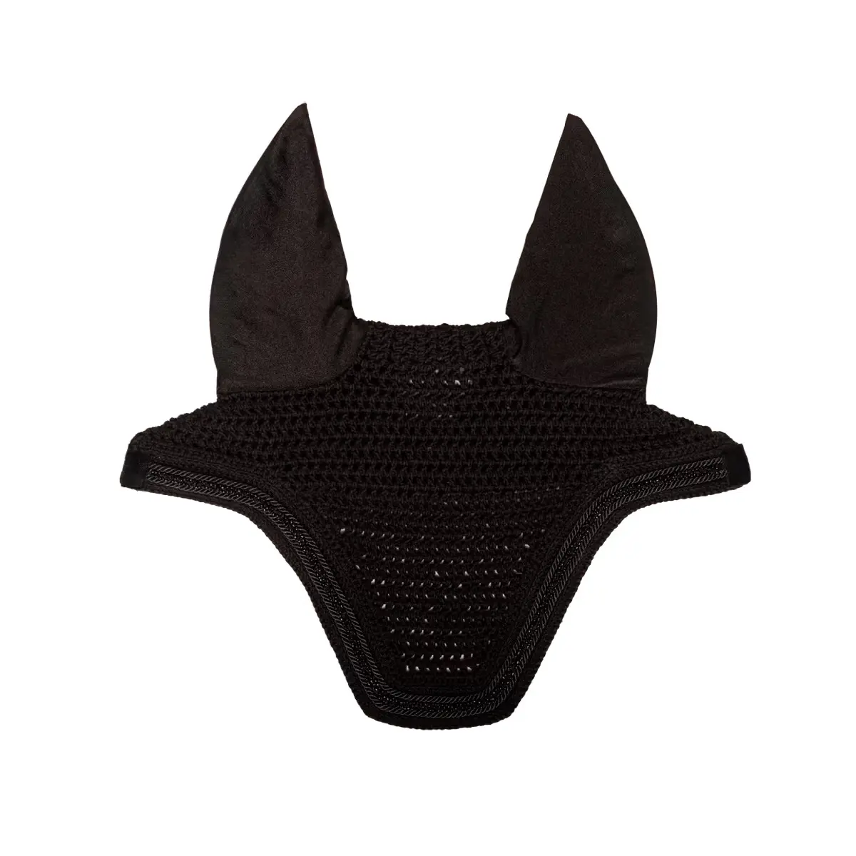 Kentucky Horsewear Noir Short Velvet Bonnet For Horse With Mini Pearls Wellington
