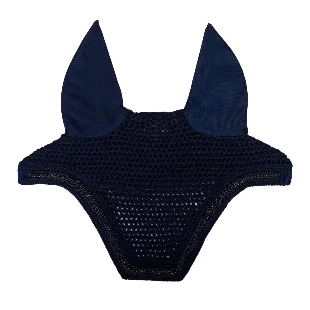 Bonnet anti-mouches pour cheval velours mini perles Kentucky Horsewear Wellington