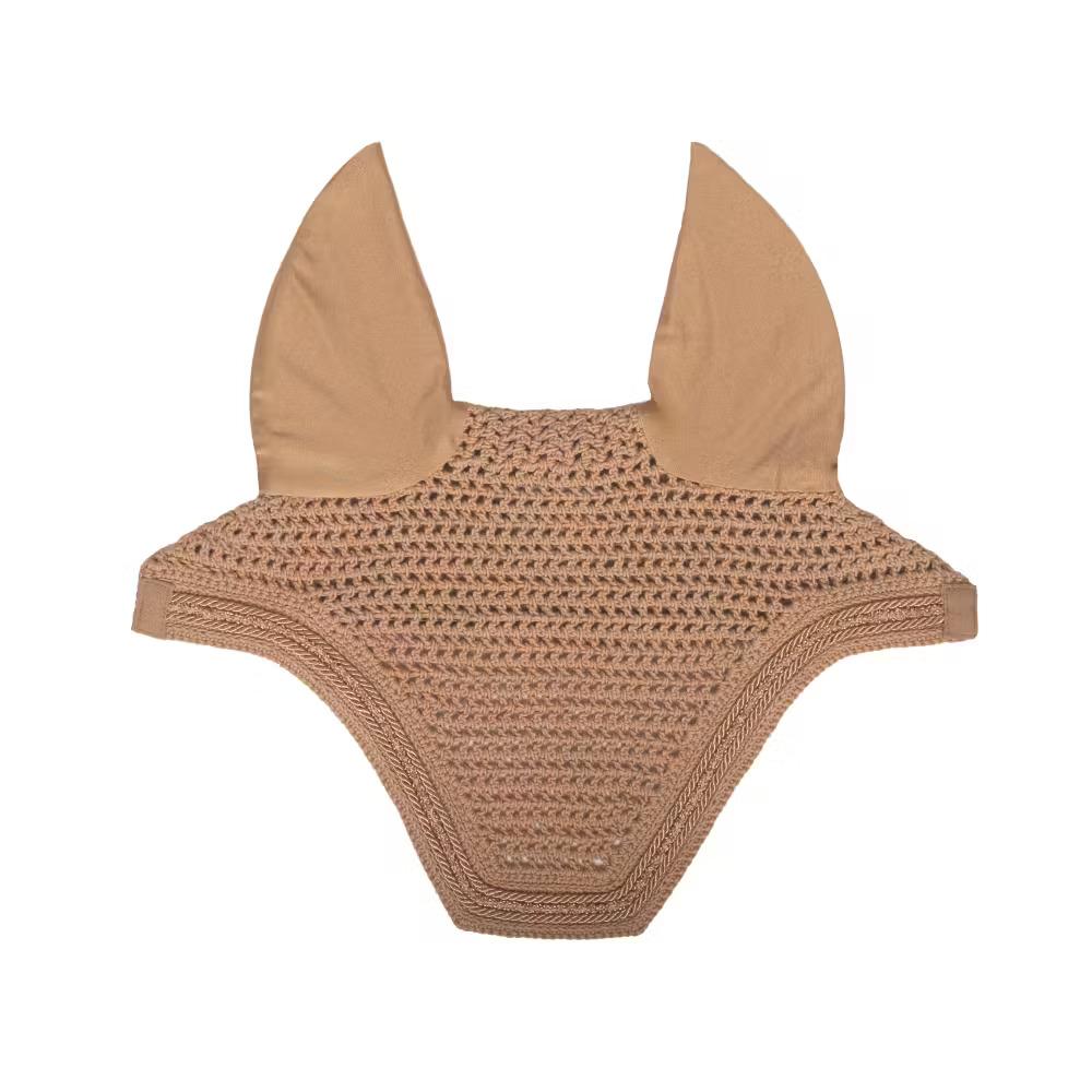 Cappuccio anti-insetti per cavalli in velour silenzioso con mini perline Kentucky Horsewear Wellington