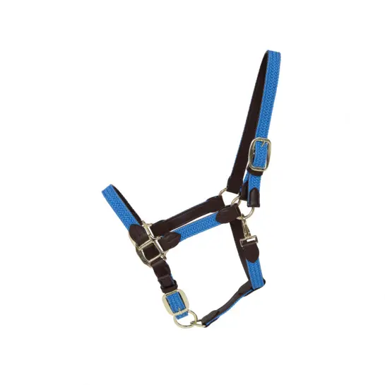 Kentucky Horsewear Bleu Halter For Horse Nylon Braided Kentucky