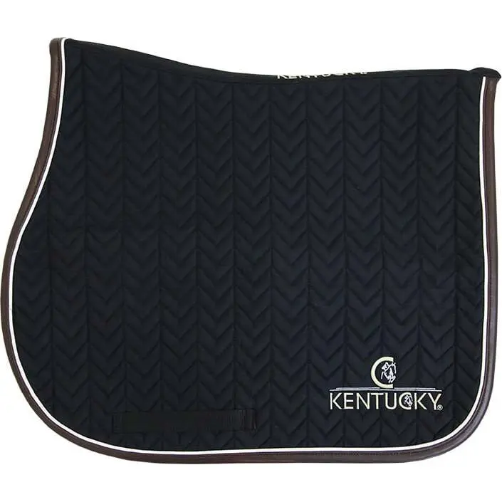 Kentucky Horsewear Noir Cso Mat Kentucky Fishbone Leather