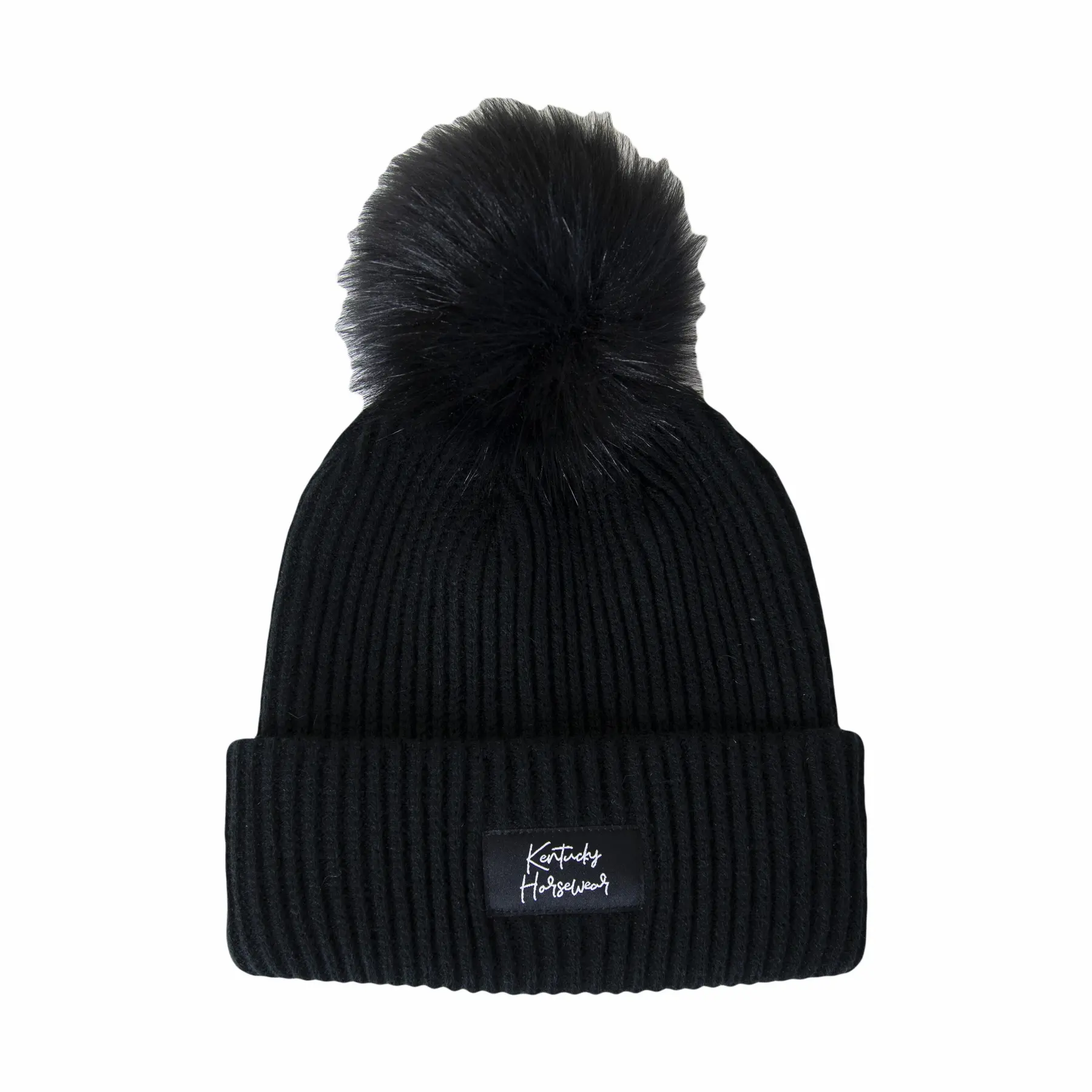 Kentucky Horsewear Women's Noir Beanie With Pom-Pom Kentucky