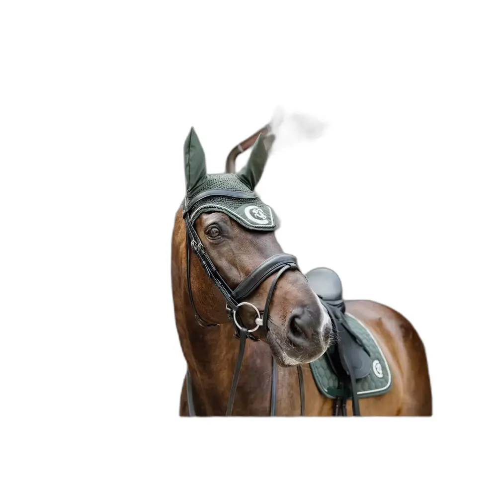 Kentucky Horsewear Vert Fly Mask Kentucky Wellington 3D Logo