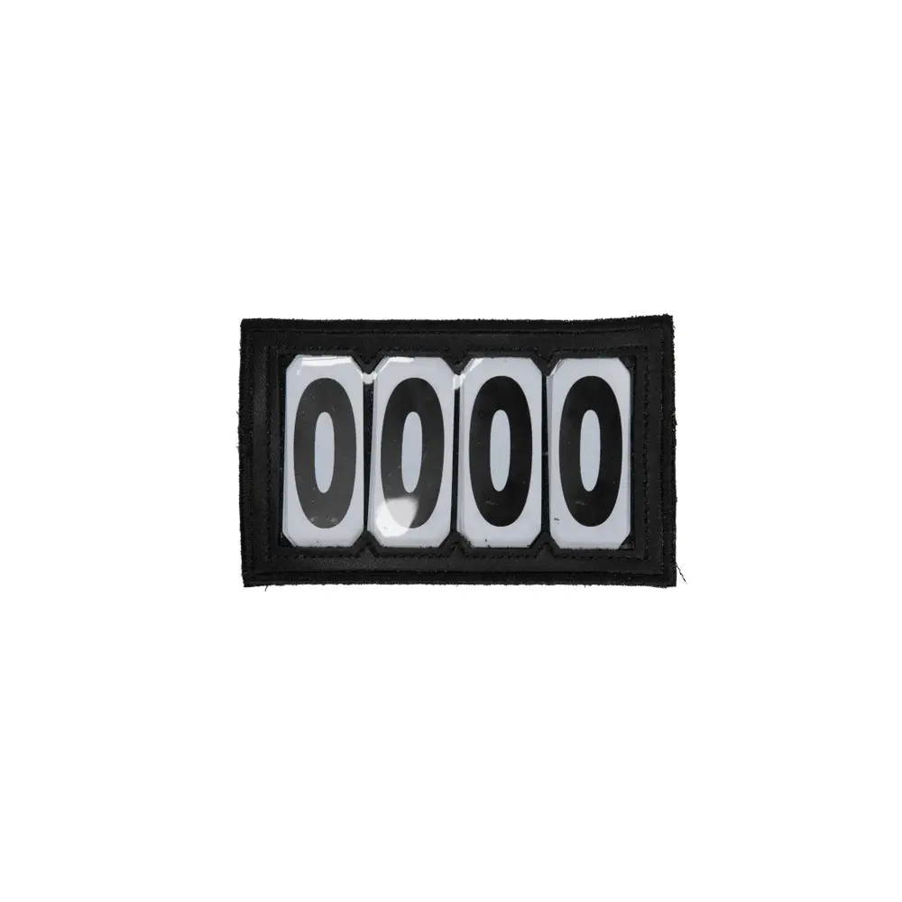 Kentucky Horsewear Noir Riding Number Holder Pvc Velcro Kentucky 4 Numéros