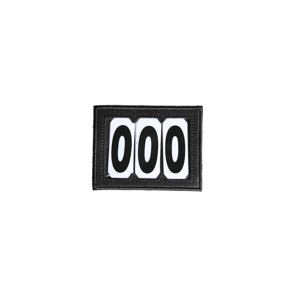 Kentucky Horsewear Noir Riding Number Holder Pvc Velcro Kentucky 3 Numéros