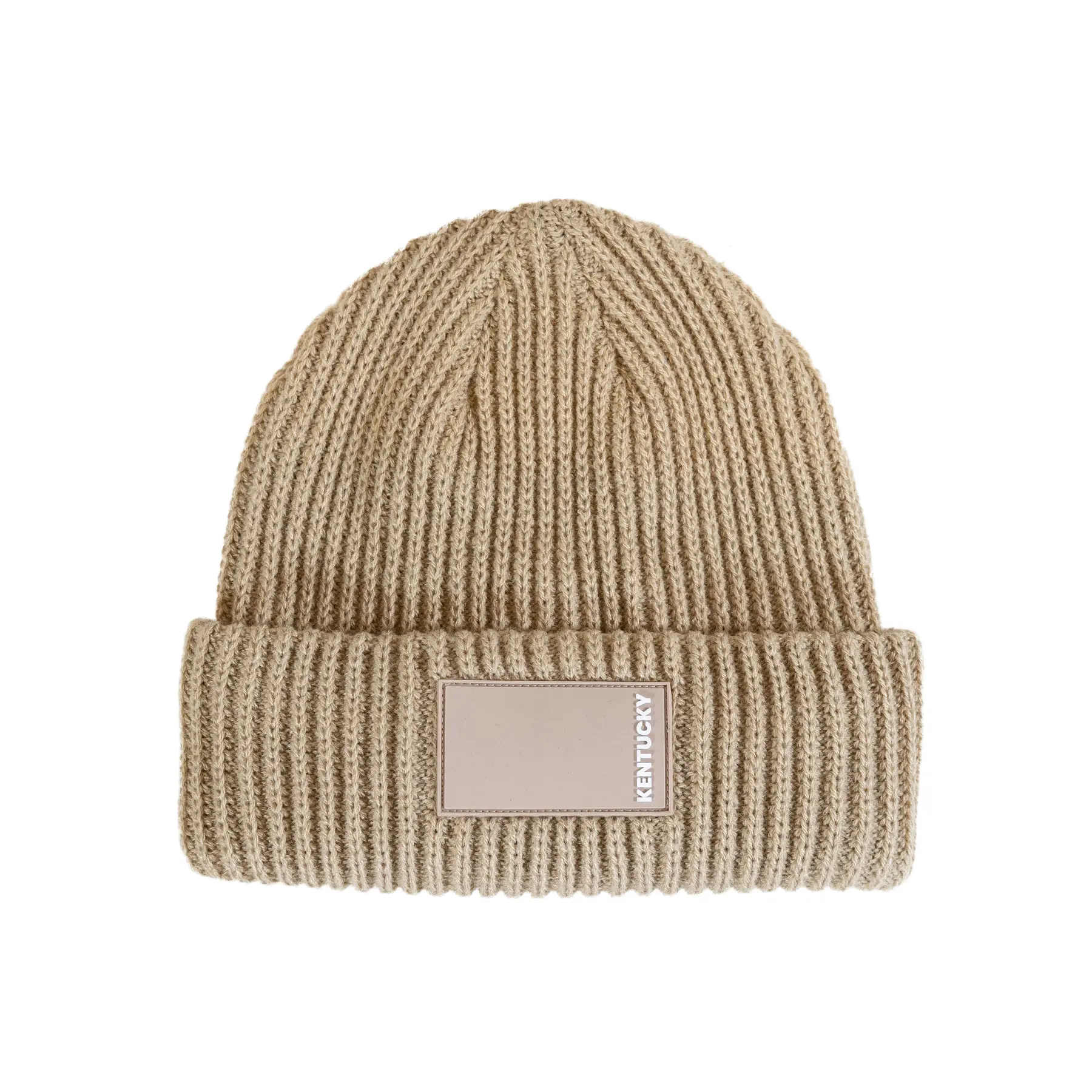 Kentucky Horsewear Beige Fly Hat Kentucky Rubber Logo