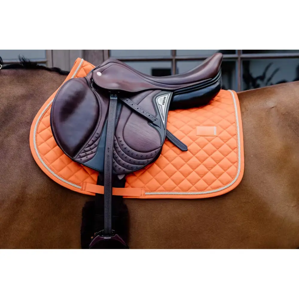 Kentucky Horsewear Orange Saddle Pad For Horses Kentucky Diamond Rope