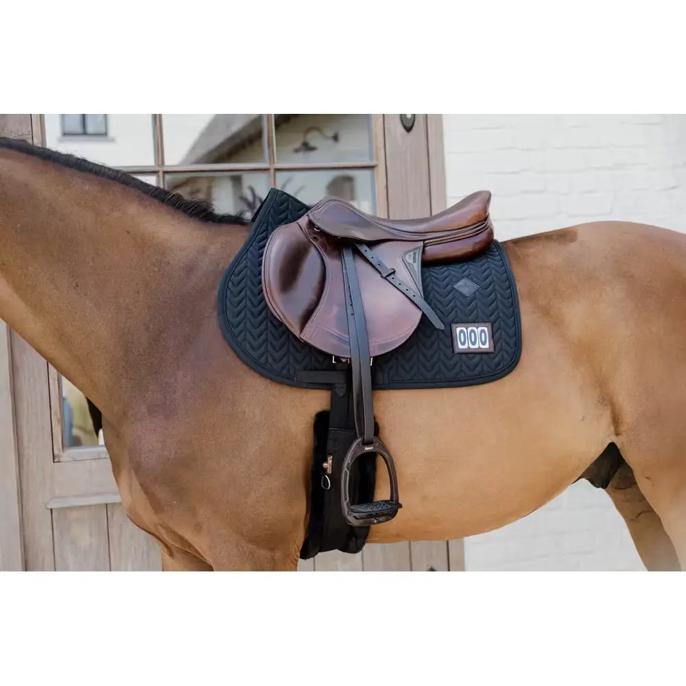 Kentucky Horsewear Noir Saddle Pad For Horses Kentucky Fishbone
