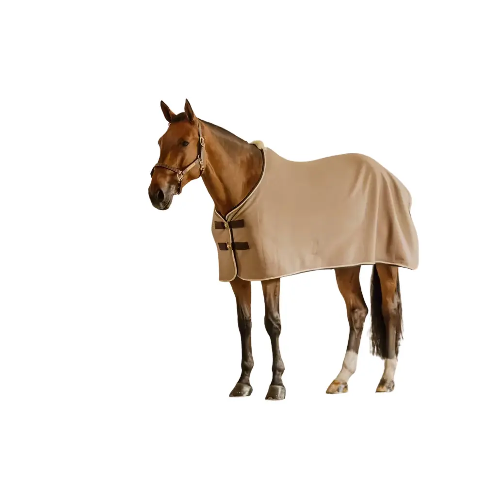 Kentucky Horsewear Beige Fleece Blanket Kentucky Show Vegan Wool