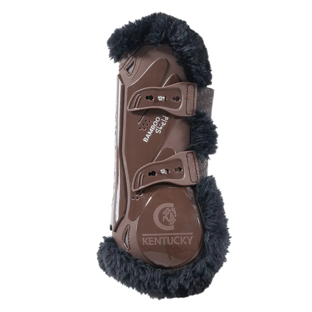 Kentucky Horsewear Marron Vegan Sheepskin Horse Boots Kentucky Bamboo Elastic