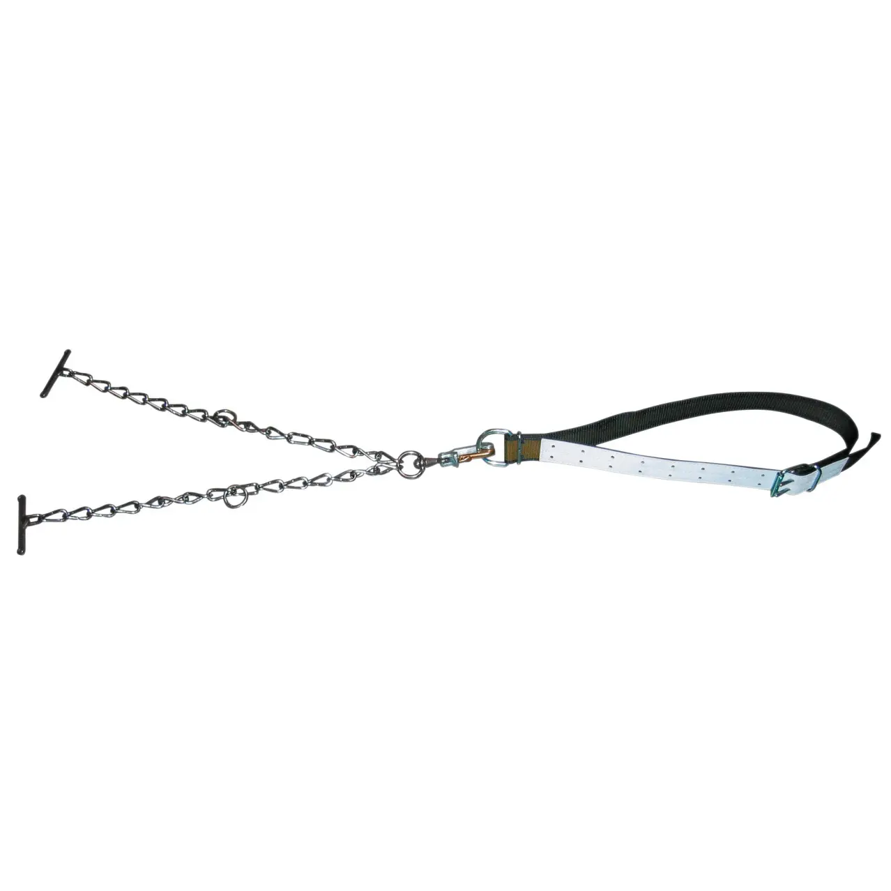 Kerbl Noir Double Link Bullhorn And Chain Necklace