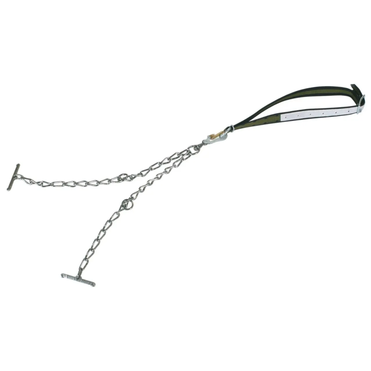Chaîne d'attache double collier fermeture sécurisé Kerbl