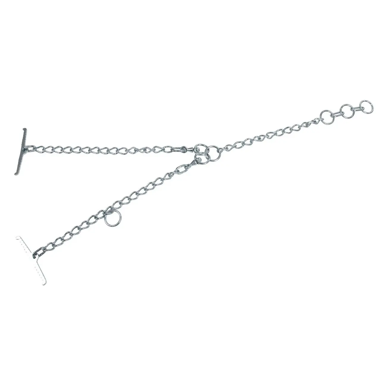 Kerbl Noir Zinc-Plated Single Chain Carabiner