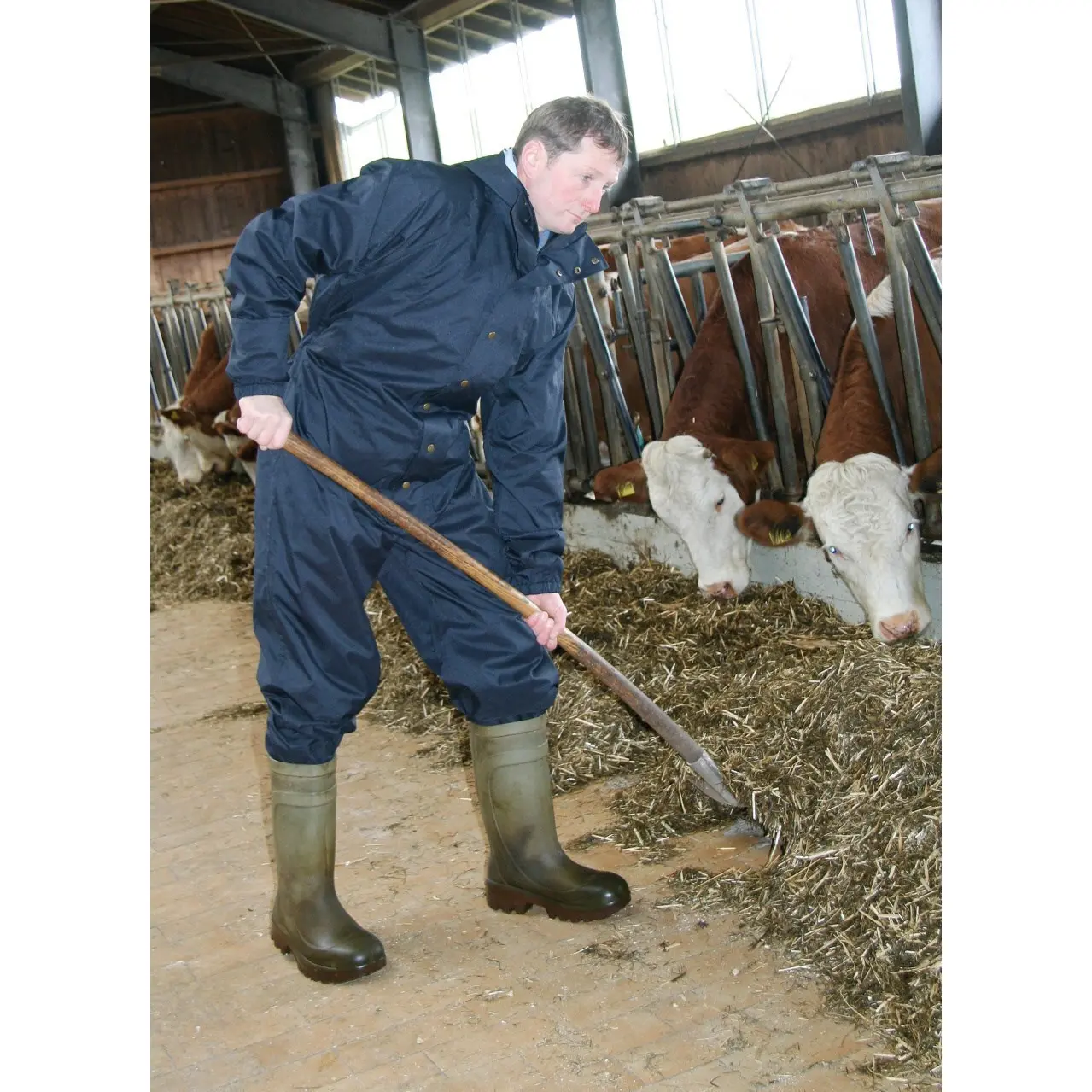 Kerbl Combinaison De Travail Étanché Avec Capuche - Gris Anthracite - Taille XL - Idéale Pour Élevage Et Nettoyage Intensif