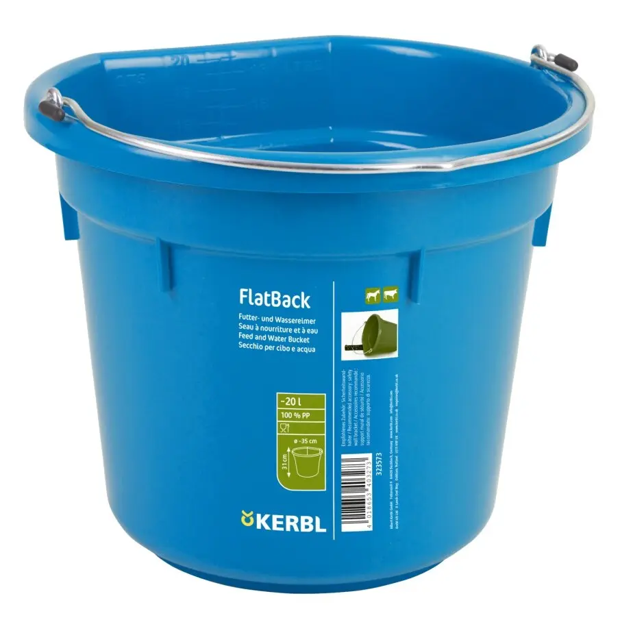 Kerbl Bleu Stable Bucket Flatback