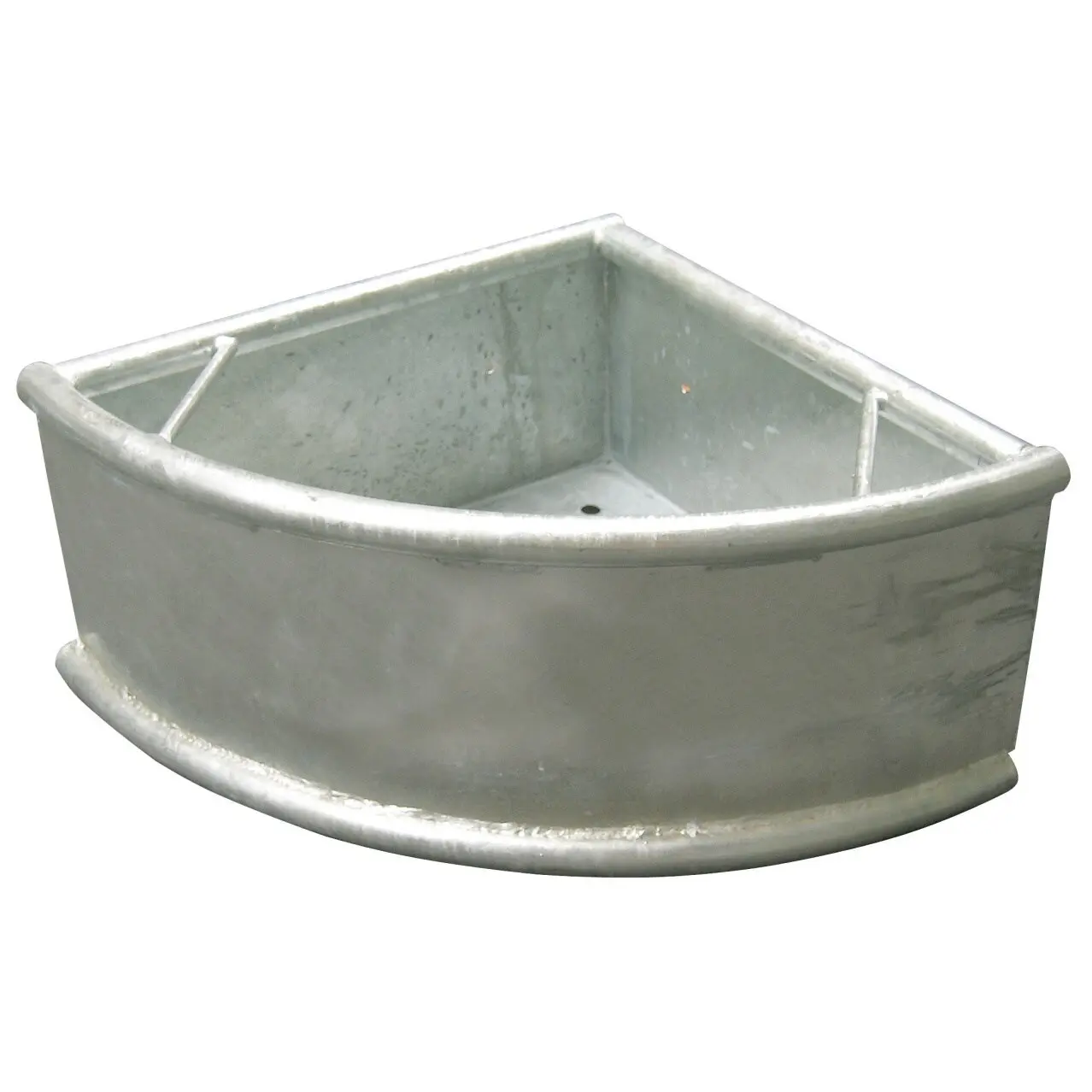 Kerbl Argenté Galvanized Angular Feeder With Stopper