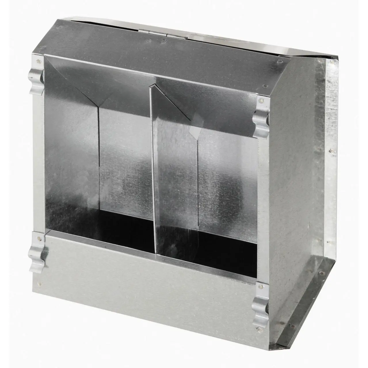 Kerbl Argenté Galvanized Rabbit Feeder With 2 Racks